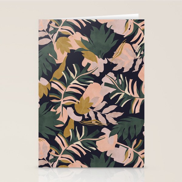 Abstract Nature Tropical 34 Stationery Card