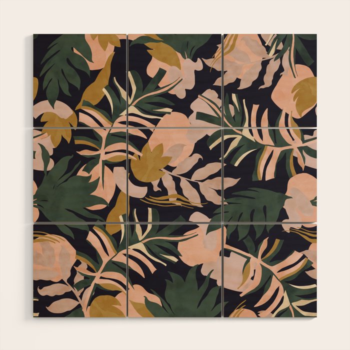 Abstract Nature Tropical 34 Wood Wall Art