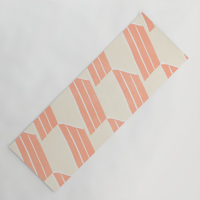 Minimalist Series: Pink Hex Tiles Yoga Mat