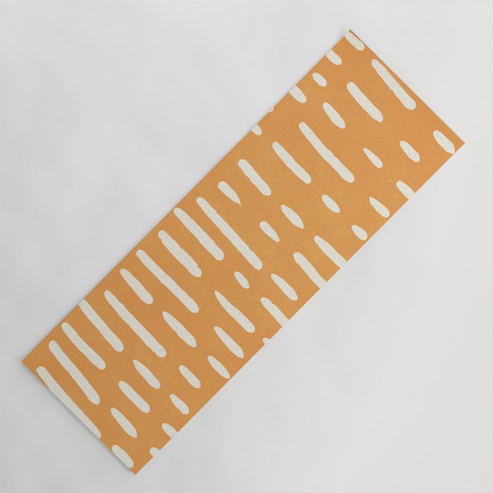 Minimalist Series: Scandi Lines, Orange Yoga Mat