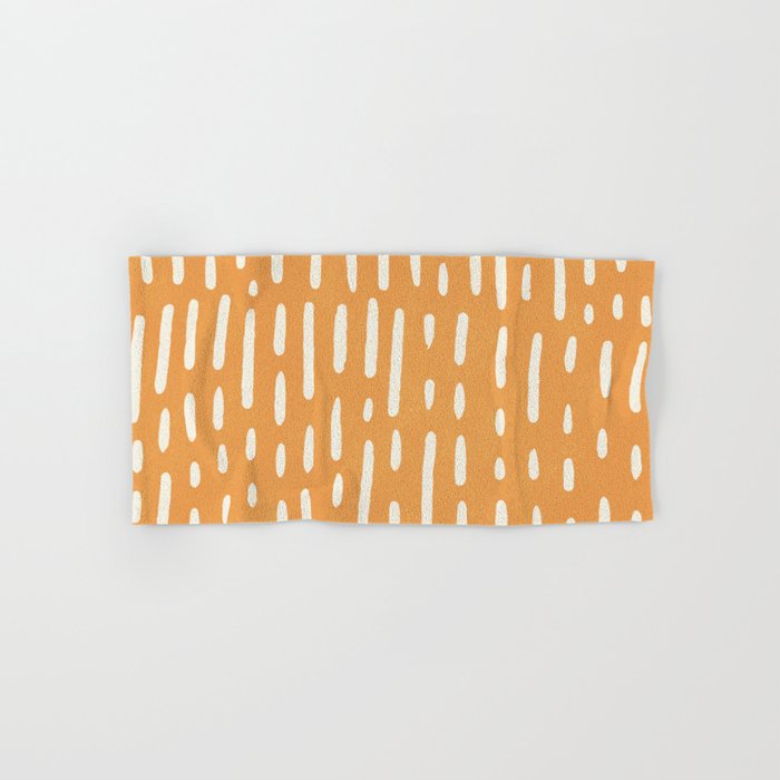 Minimalist Series: Scandi Lines, Orange Bath Towel