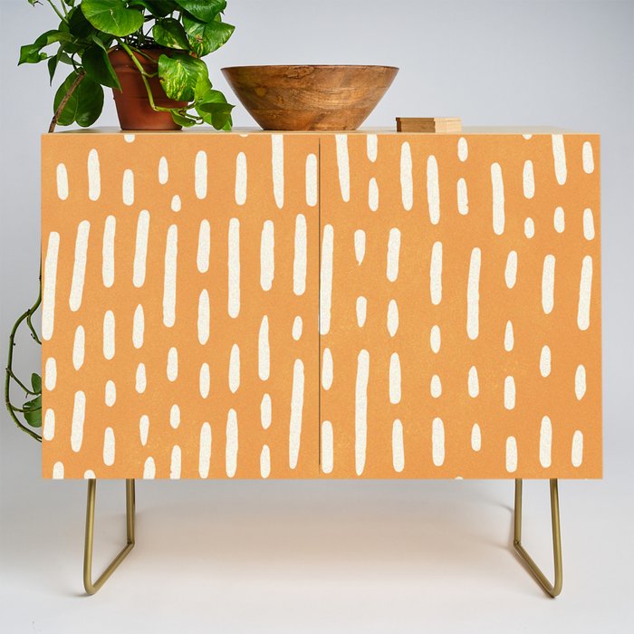 Minimalist Series: Scandi Lines, Orange Credenza