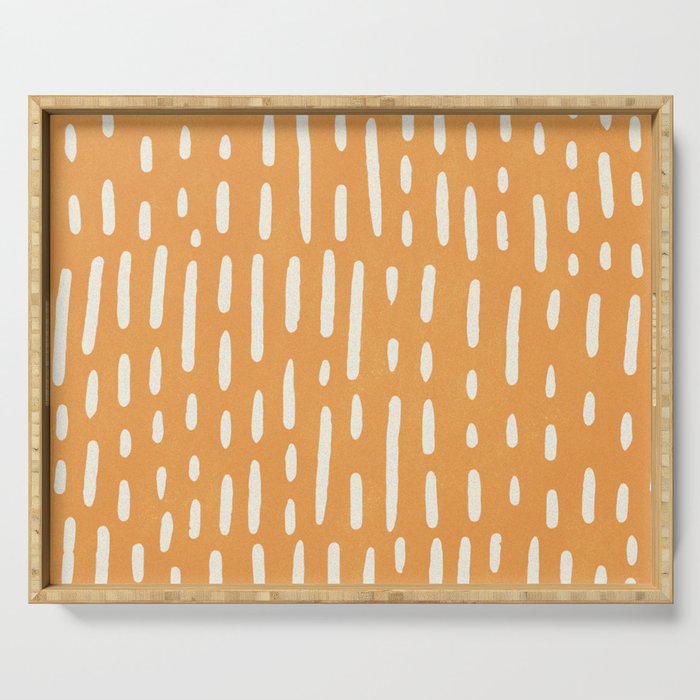 Minimalist Series: Scandi Lines, Orange Serving Tray