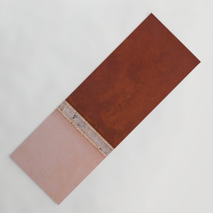 Pink And Red Salt Lake In Italy Yoga Mat