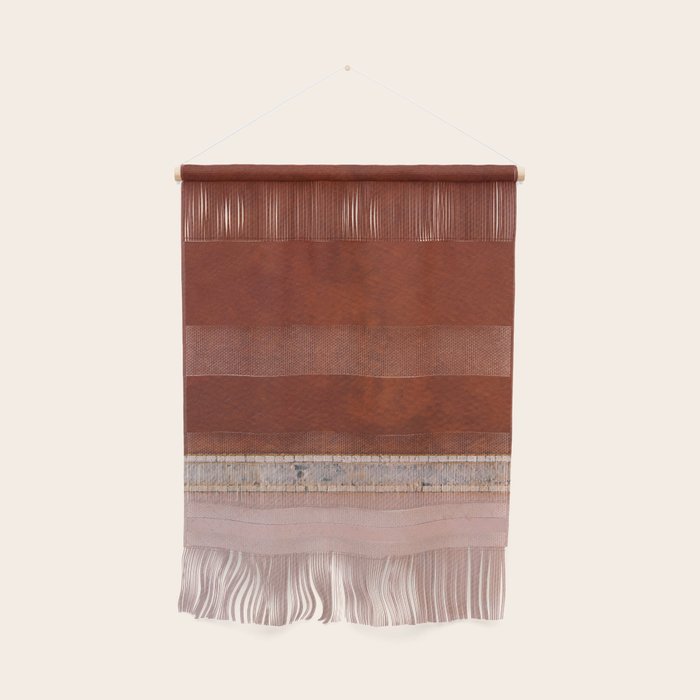 Pink And Red Salt Lake In Italy Wall Hanging