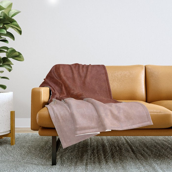 Pink And Red Salt Lake In Italy Throw Blanket