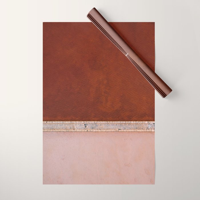 Pink And Red Salt Lake In Italy Wrapping Paper