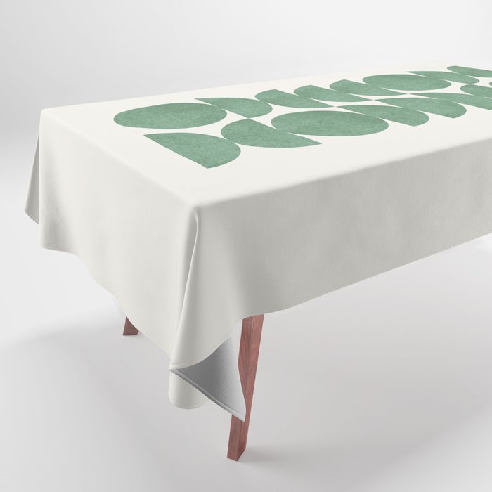 Green Retro Scandinavian - Mid Century Modern Tablecloth