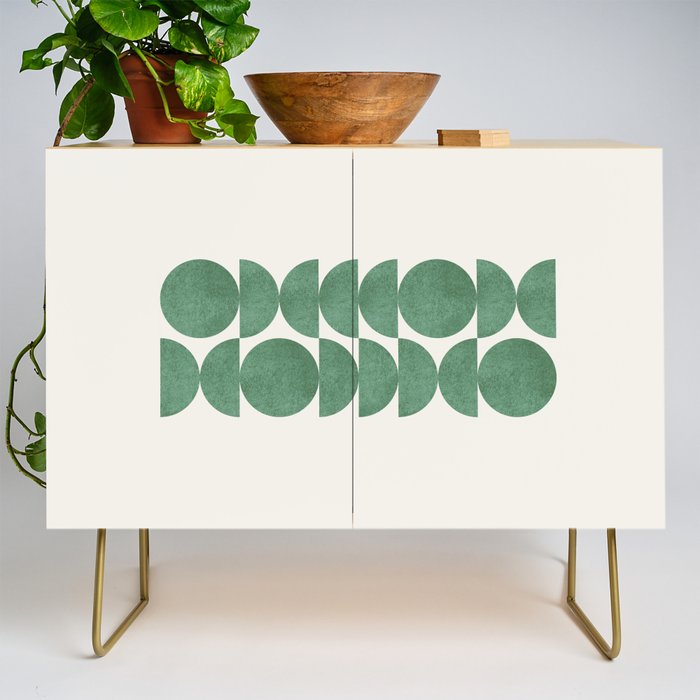 Green Retro Scandinavian - Mid Century Modern Credenza