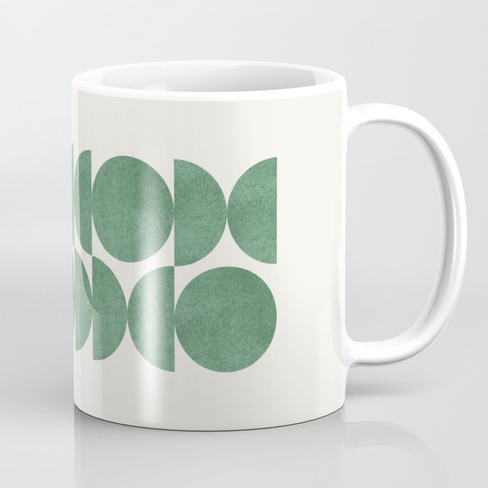 Green Retro Scandinavian - Mid Century Modern Coffee Mug