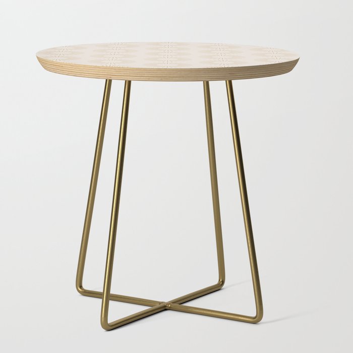 Minimalist Sunray Pattern Xiv Natural Neutral Side Table