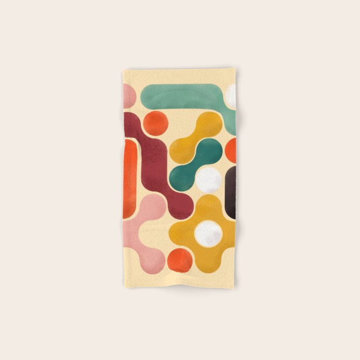 Color Pops - Mid Century Style  Bath Towel