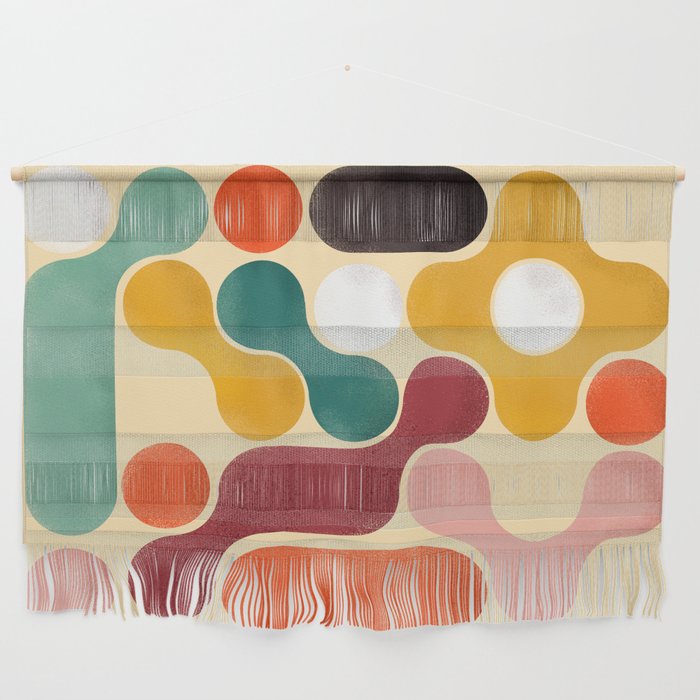 Color Pops - Mid Century Style  Wall Hanging