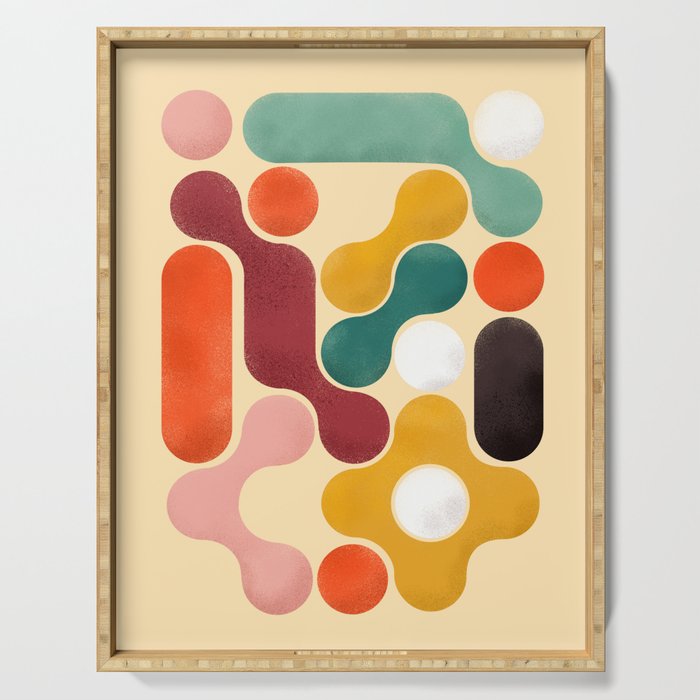 Color Pops - Mid Century Style  Serving Tray