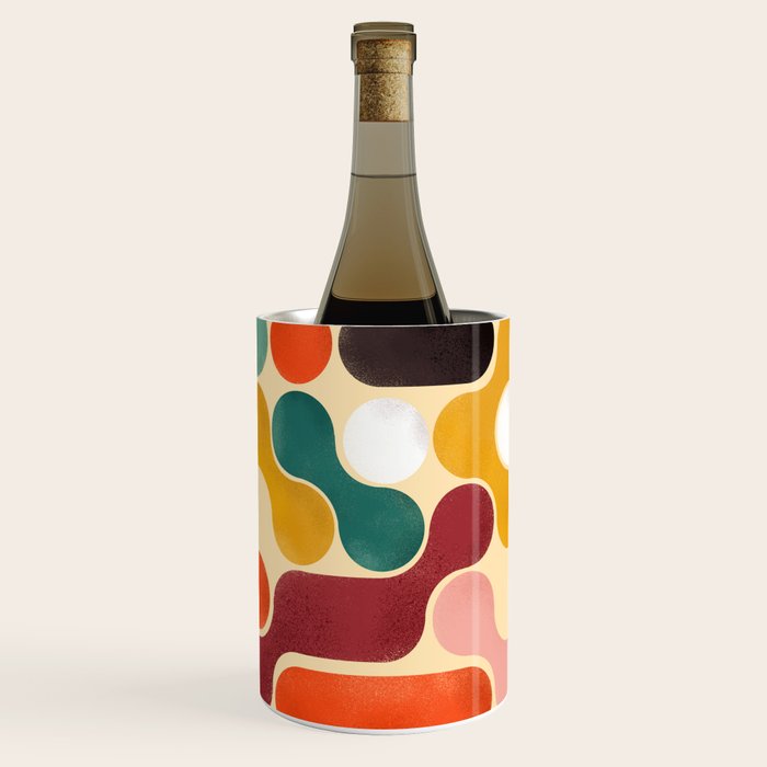 Color Pops - Mid Century Style  Wine Chiller