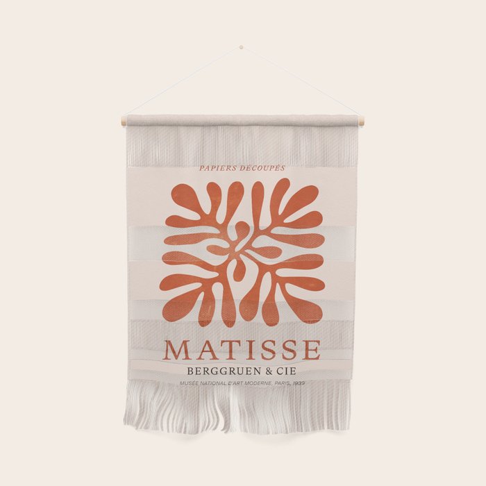 Nature Leaf Cutouts Iii: Terracotta Edition | Mid-Century Henri Matisse Series Wall Hanging