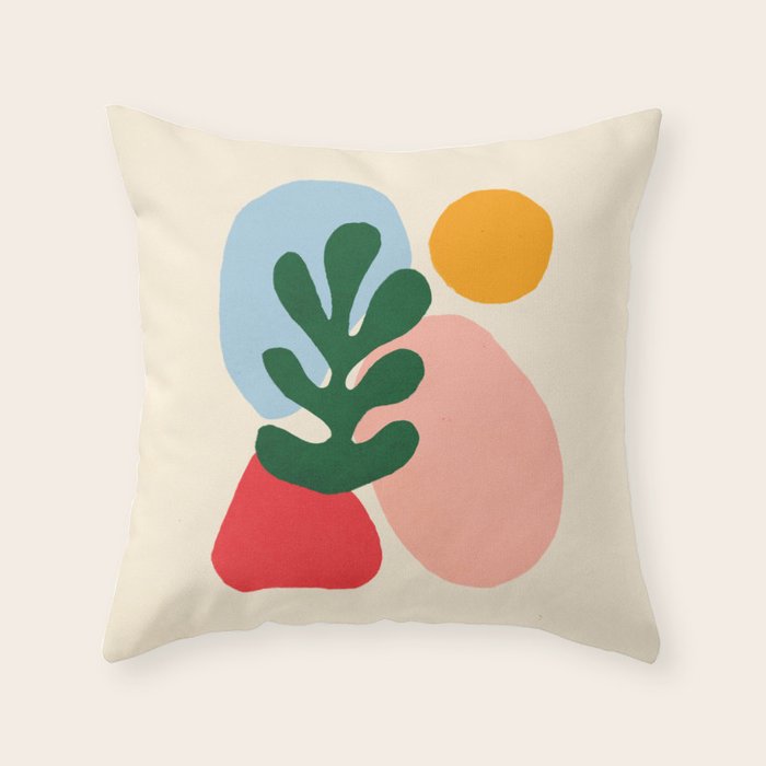 Wildlife | Cutouts By Henri Matisse Throw Pillow