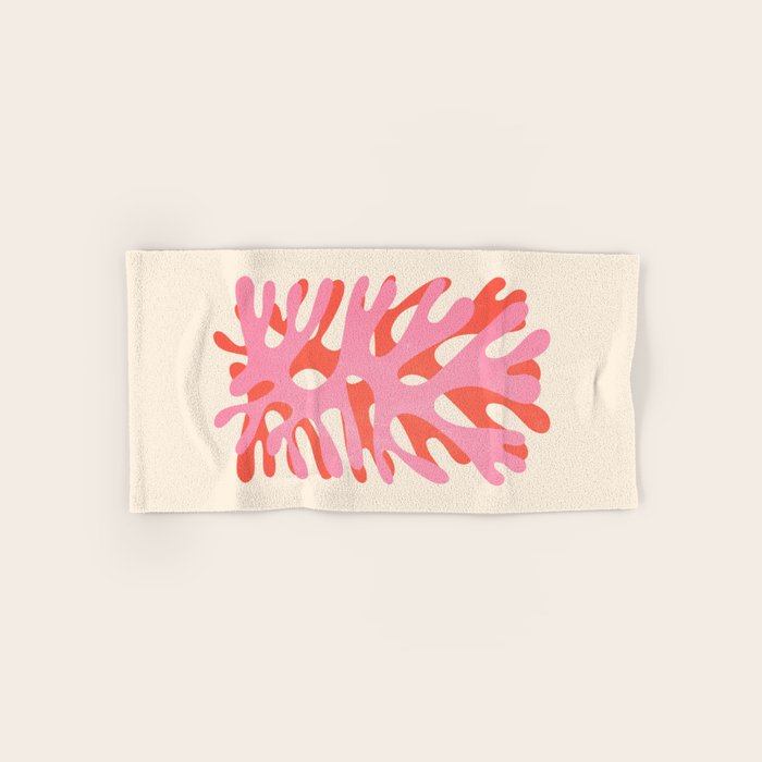 Sea Leaf: Matisse Collage Peach Edition Bath Towel