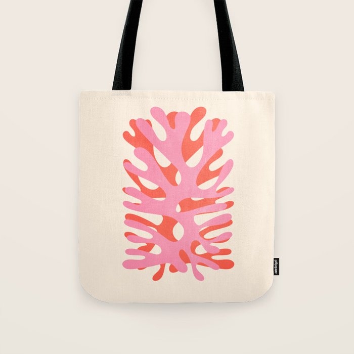 Sea Leaf: Matisse Collage Peach Edition Tote Bag