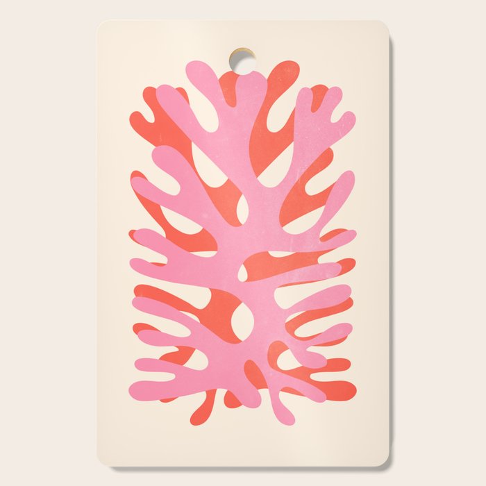 Sea Leaf: Matisse Collage Peach Edition Cutting Board
