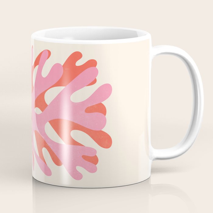 Sea Leaf: Matisse Collage Peach Edition Coffee Mug