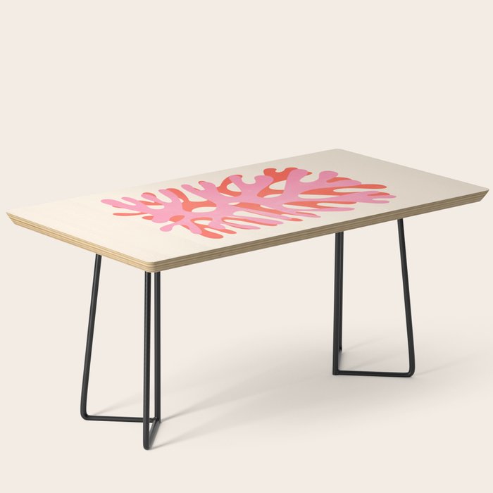 Sea Leaf: Matisse Collage Peach Edition Coffee Table