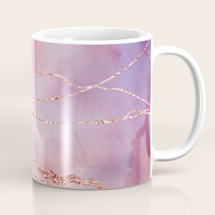 Blush And Purple Sky With Rose Gold Flashes Coffee Mug