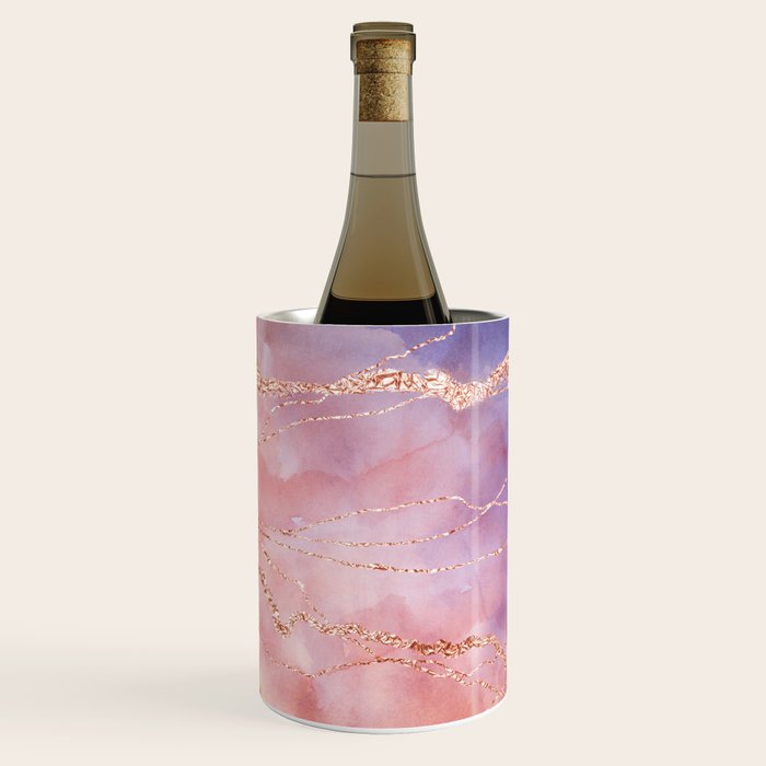 Blush And Purple Sky With Rose Gold Flashes Wine Chiller