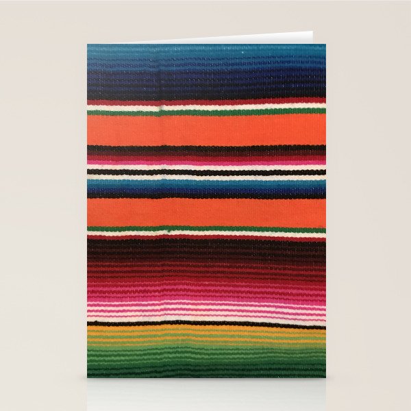 Beautiful Mexican Serape Stationery Card