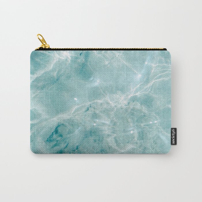 Clear Blue Water | Colorful Ocean Photography Print | Turquoise Sea Carry All Pouch