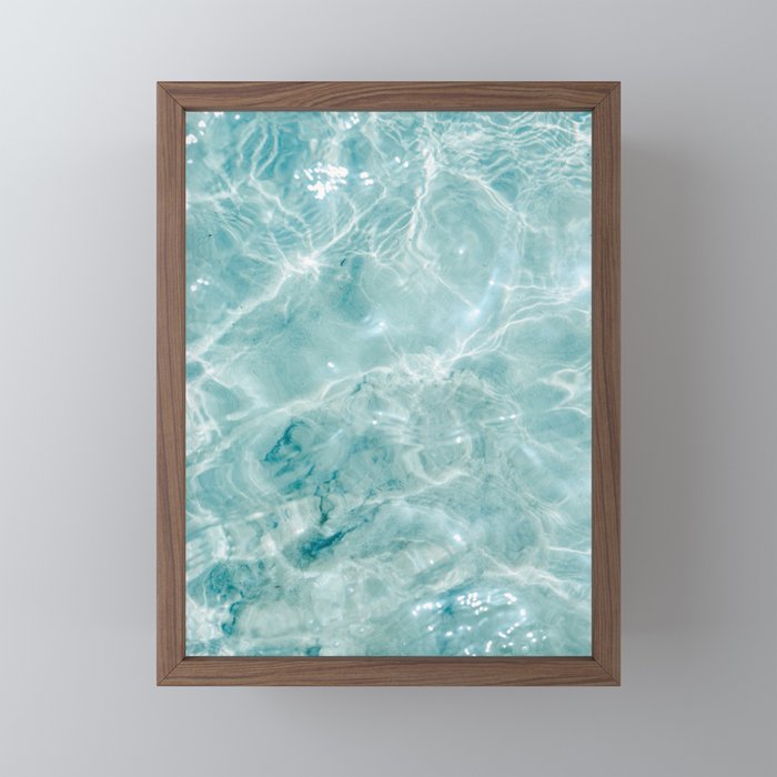 Clear Blue Water | Colorful Ocean Photography Print | Turquoise Sea Mini Art Print