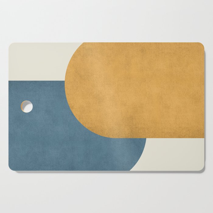 Halfmoon Colorblock - Gold Blue Cutting Board