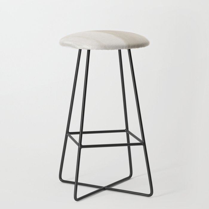 Beige Ombre Minimalist Abstract Painting Stool
