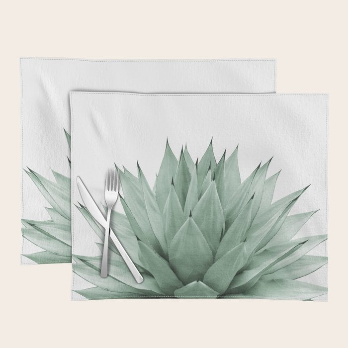 Agave Green Summer Vibes #1 #Tropical #Decor #Art #Homestorie Placemat