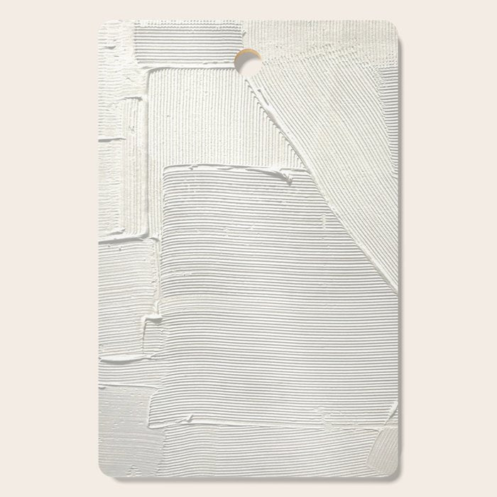 Relief [2]: An Abstract, Textured Piece In White By Alyssa Hamilton Art Cutting Board