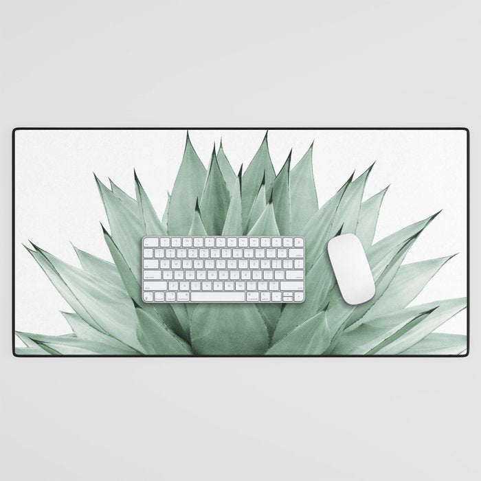 Agave Green Summer Vibes #1 #Tropical #Decor #Art #Homestorie Desk Mat