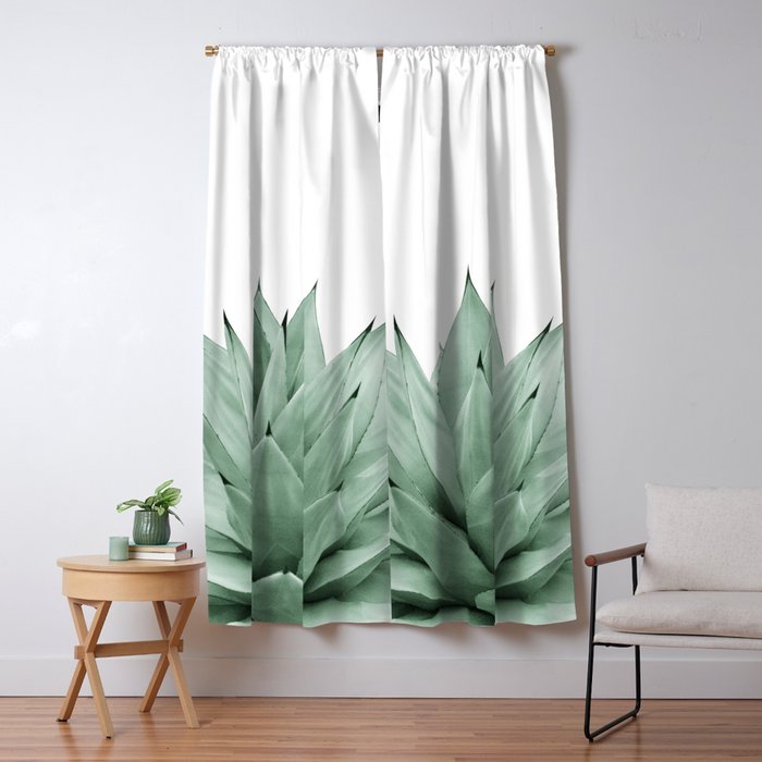 Agave Green Summer Vibes #1 #Tropical #Decor #Art #Homestorie Window Curtain