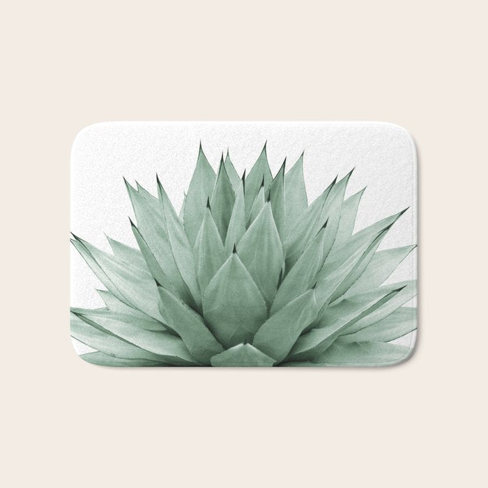 Agave Green Summer Vibes #1 #Tropical #Decor #Art #Homestorie Bath Mat