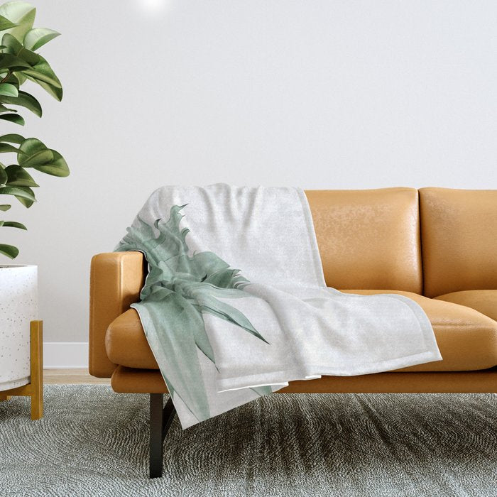 Agave Green Summer Vibes #1 #Tropical #Decor #Art #Homestorie Throw Blanket