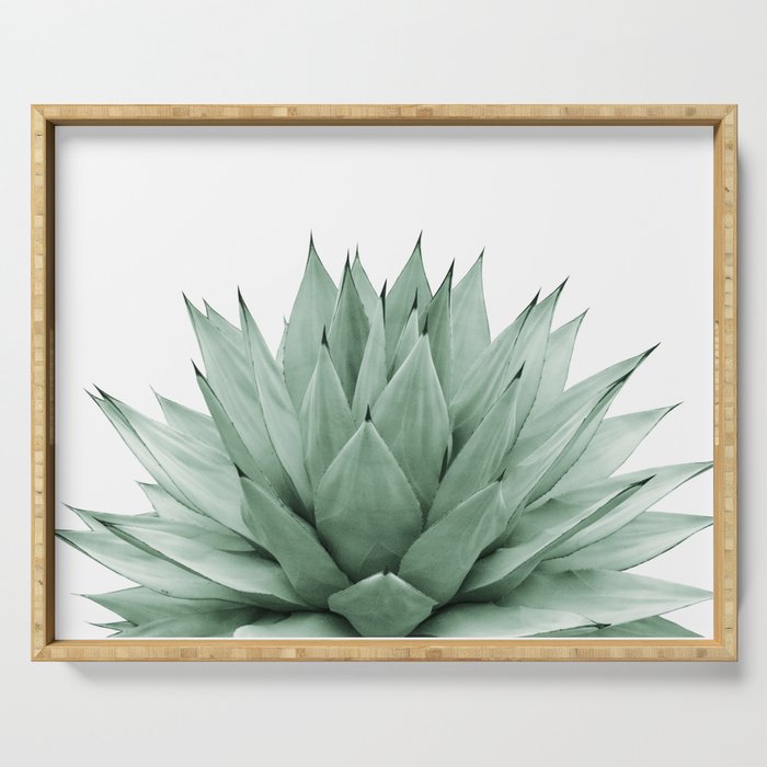 Agave Green Summer Vibes #1 #Tropical #Decor #Art #Homestorie Serving Tray