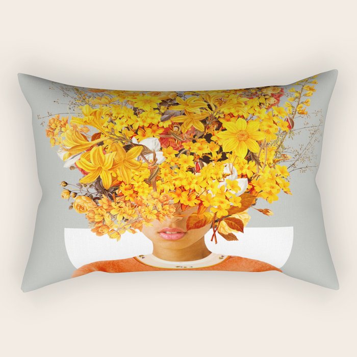 I Saw You Flower In The Reflection Of My Soul Rectangular Pillow