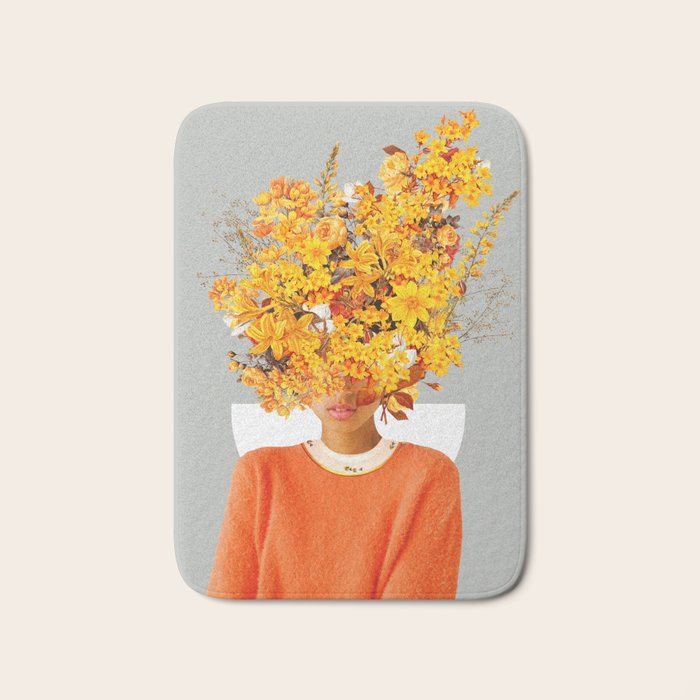 I Saw You Flower In The Reflection Of My Soul Bath Mat