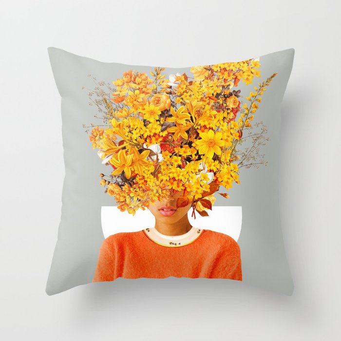 I Saw You Flower In The Reflection Of My Soul Throw Pillow
