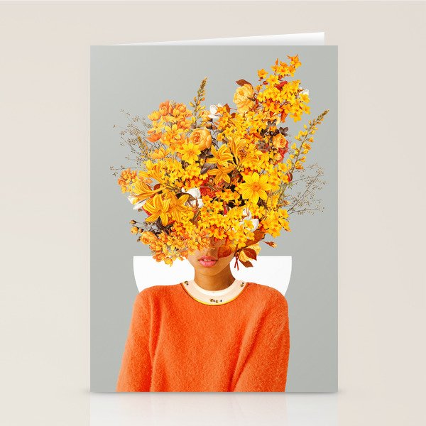I Saw You Flower In The Reflection Of My Soul Stationery Card