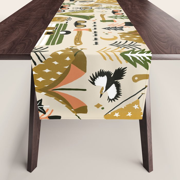 Camping Kit - Olive Palette Table Runner