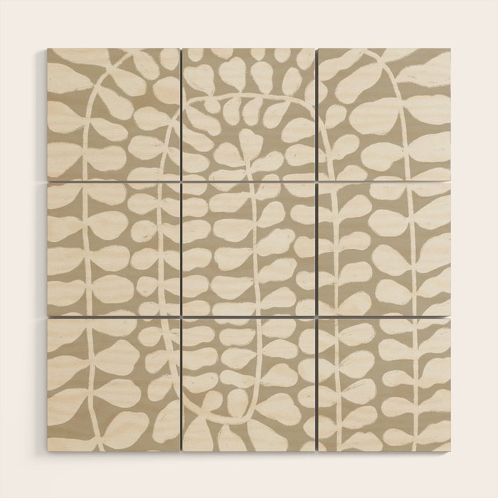 One Hundred-Leaved Plant #3 Wood Wall Art