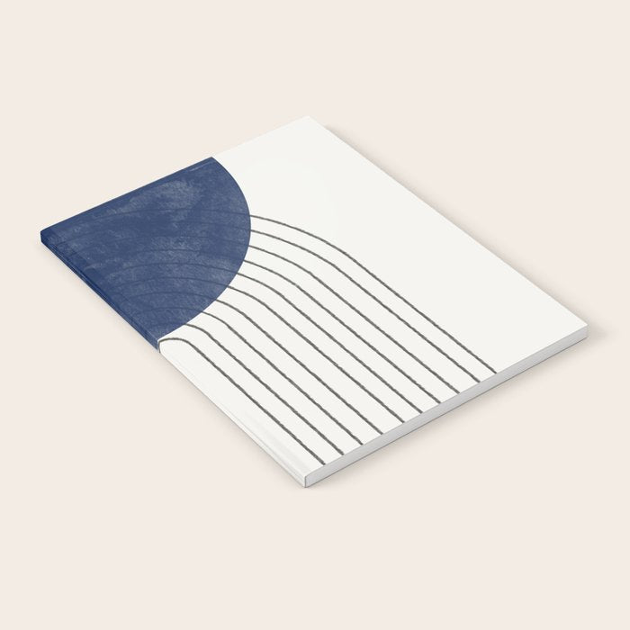 Mid Century Modern Blue Perfect Balance Notebook