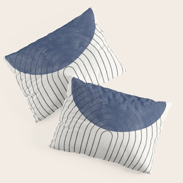 Mid Century Modern Blue Perfect Balance Pillow Sham