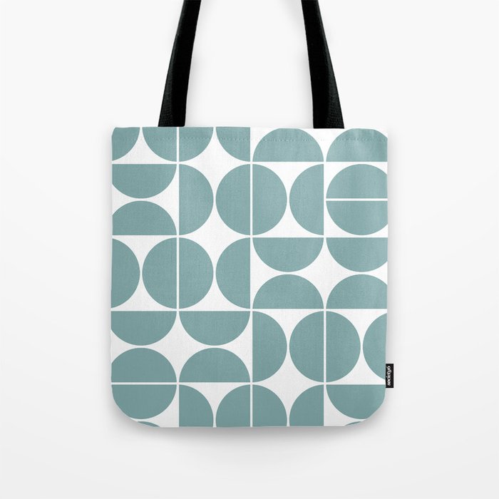Mid Century Modern Geometric 04 Glass Blue Tote Bag