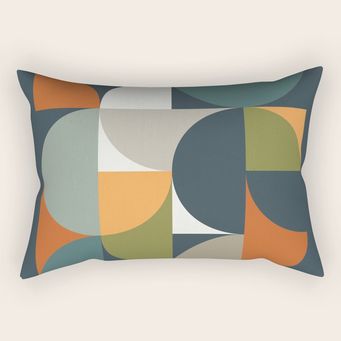 Mid Century Geometric 12/2 Rectangular Pillow